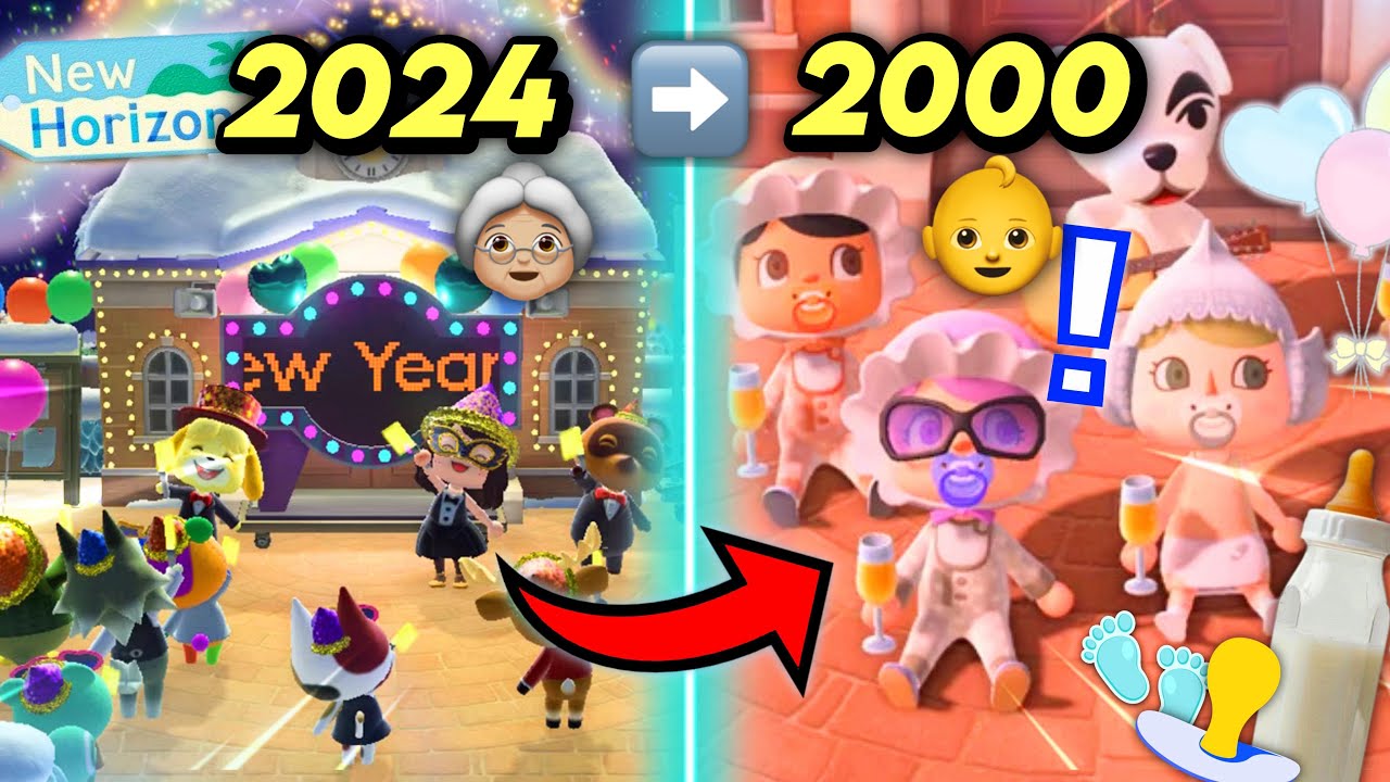 QUE SE PASSE-T-IL EN 2000 dans ANIMAL CROSSING NEW HORIZONS ? 👶 *c’est trop bien !*