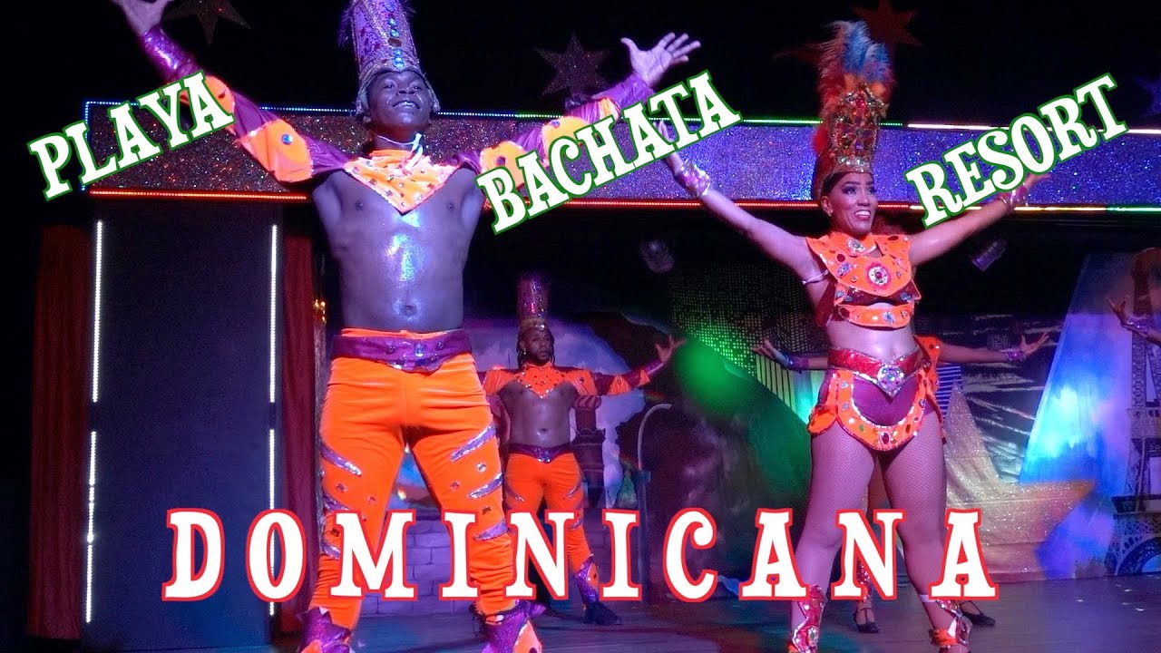 DOMINICANA. Showtime at the Hotel PLAYA BACHATA RESORT! Hot Dominican dance!