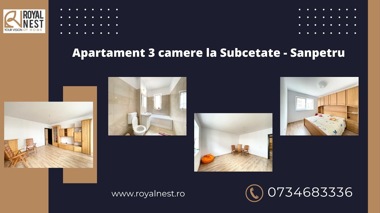 Apartament 3 camere la Subcetate Residence - Sanpetru
