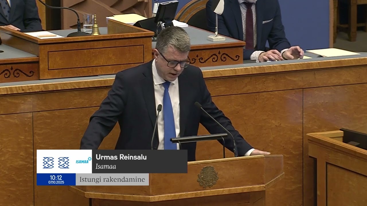 Riigikogu istung, 7.10.2025