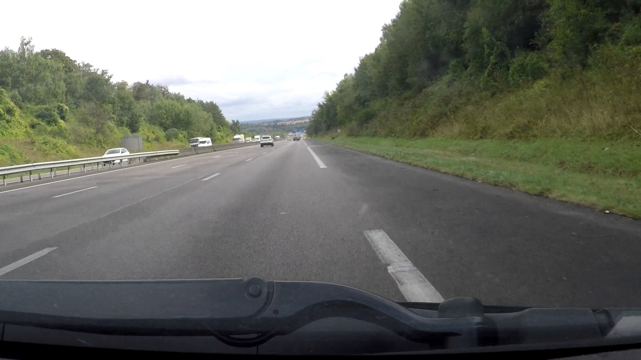 France by Autoroute - Rouen - A13 onto A154 - for Evreux