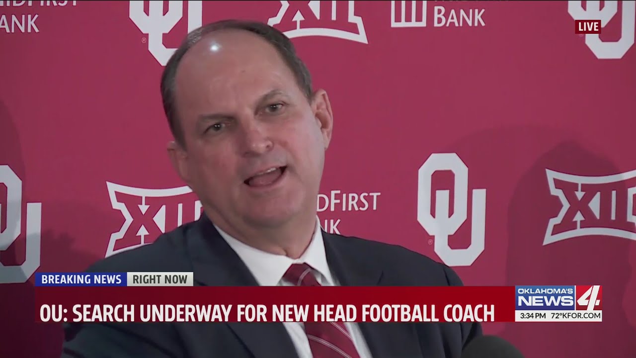 OU news conference discussing the future with Lincoln Riley's sudden departure