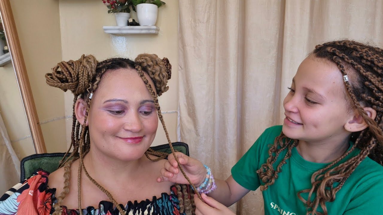 Relaxing Mommy Makeover 💕 Skylar Does My Makeup & Braids | Calm & Cozy