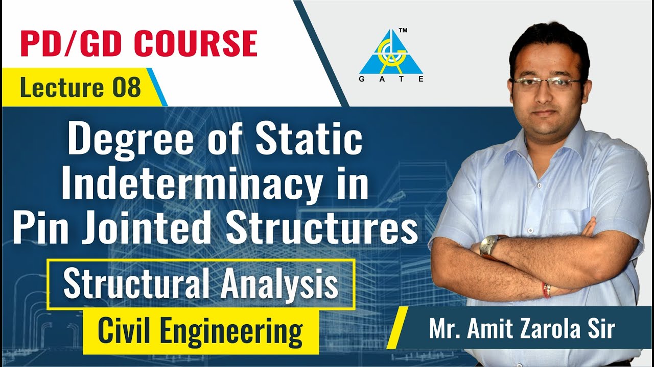 Degree of Static Indeterminacy in Pin Jointed Structures | Lecture 8 | Structural Analysis