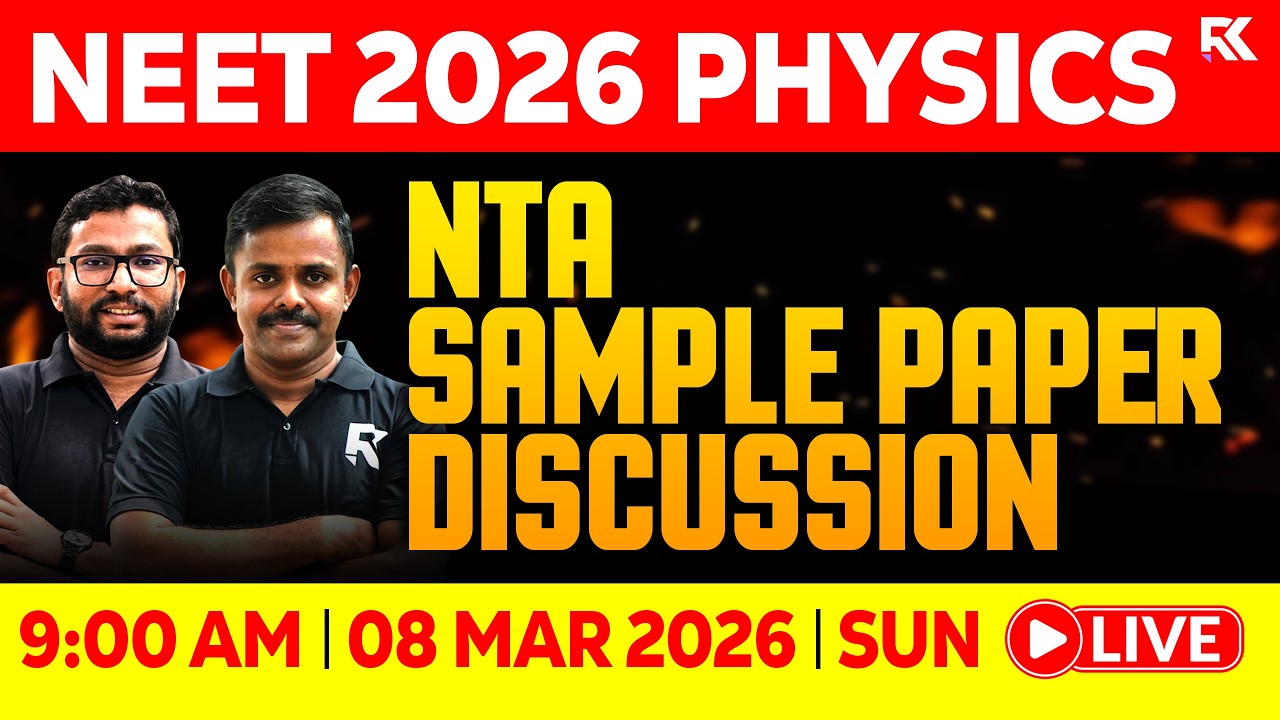 NEET 2026 Physics | NTA Sample Question Paper Discussion | RK Nex