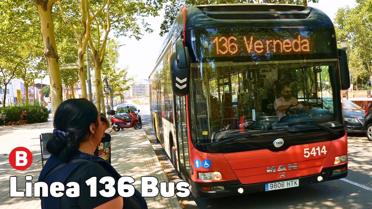 136 Автобус - Автобус из Барселоны - Полный путь