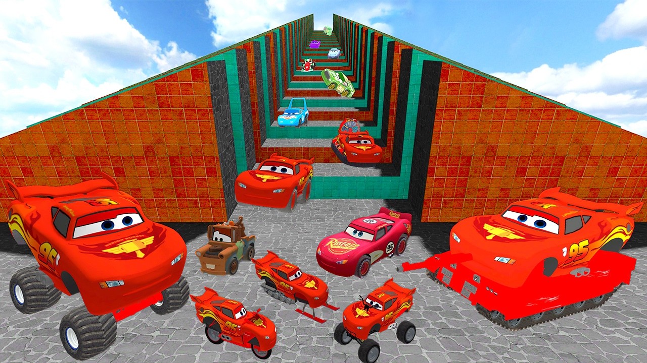 ВСЕ ВИДЫ МОЛНИЯ МАКВИН И ЕГО ДРУЗЬЯ ТАЧКИ БОЛЬШАЯ РАМПА CARS в Garry's Mod