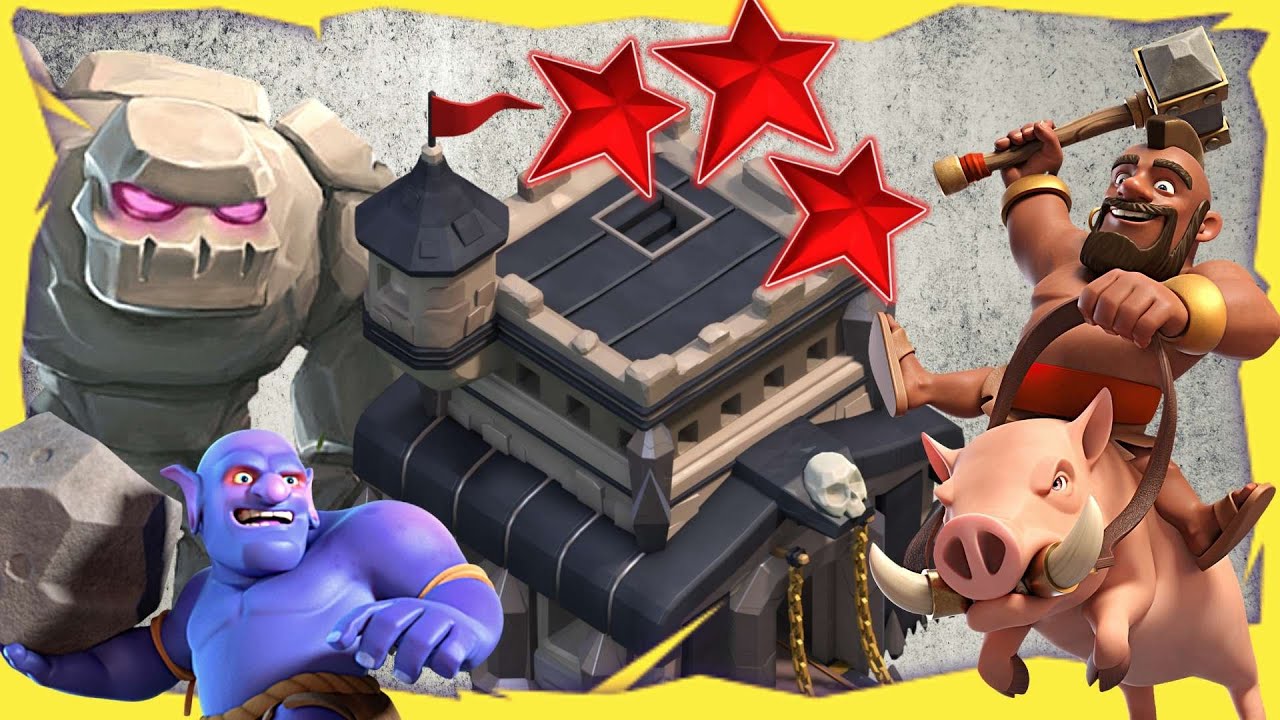 Meilleur COMPO COCHON en HDV 9 | GoBouHog sur Clash Of Clans