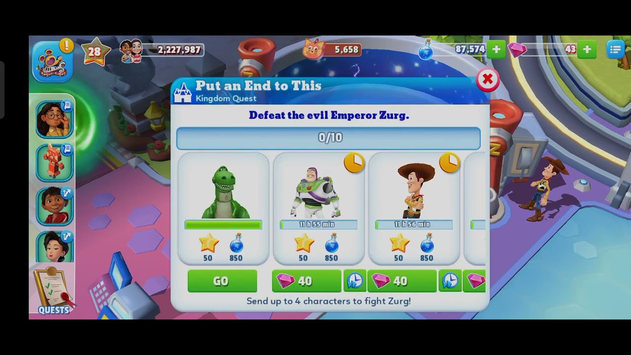 Disney Magic Kingdom Defeat Zurg