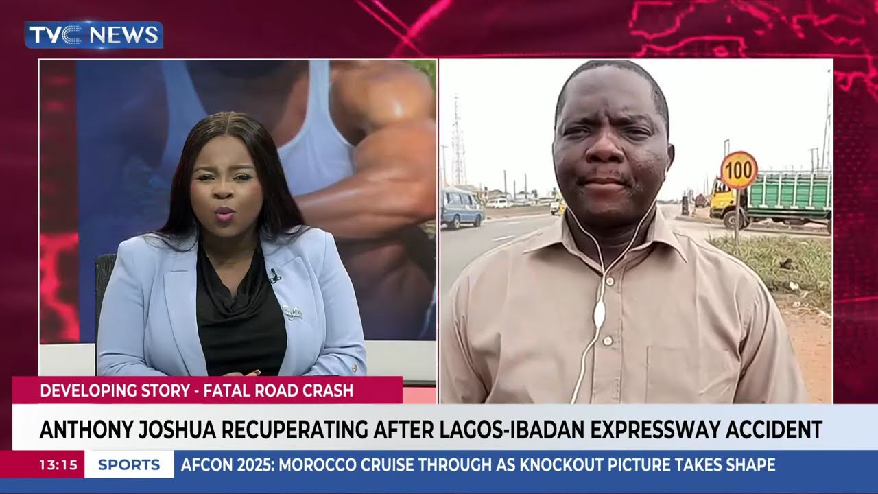 Kazeem Olowe Shares Live Update From Anthony Joshua Accident Scene