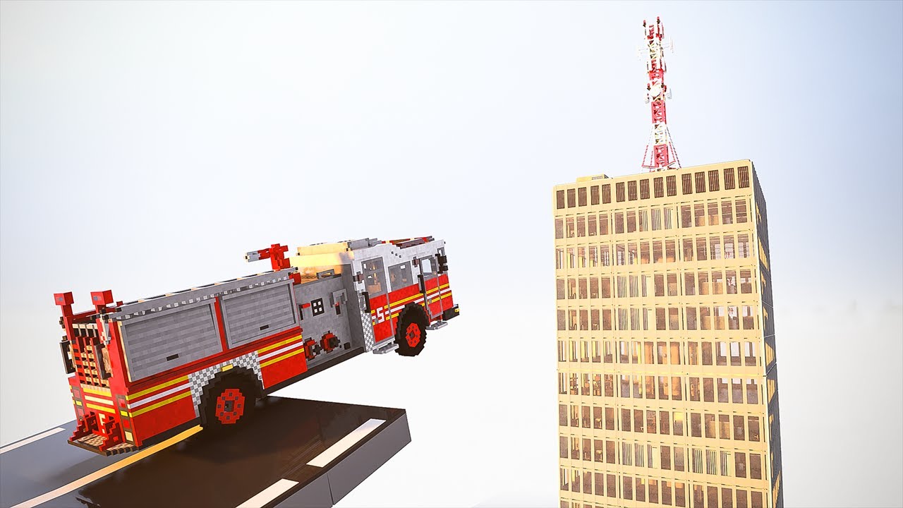 Cars vs Dynamic Office Building | Teardown