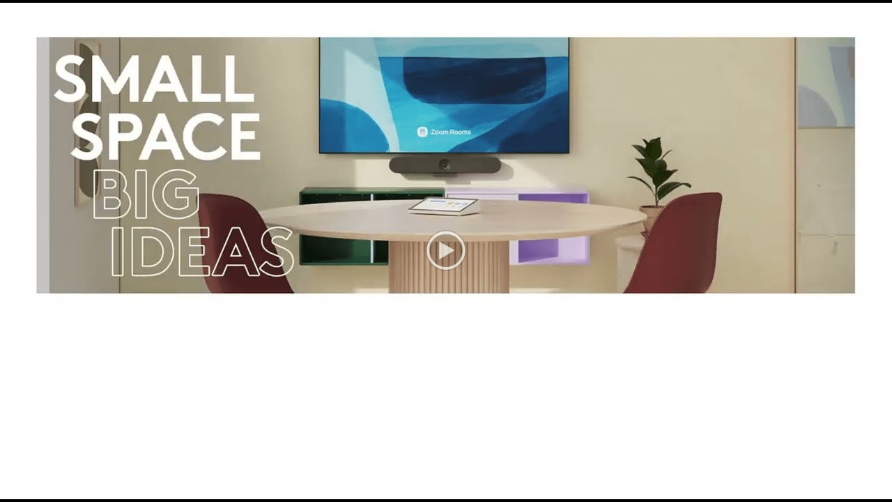 Small Space, Big Ideas: Rally Bar Huddle for Zoom Rooms