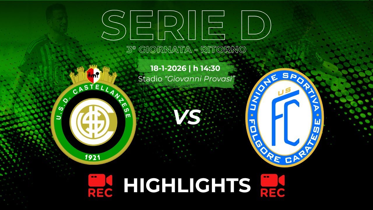 HIGHLIGHTS  Castellanzese 0-0 Folgore Caratese  - Serie D 2025/2026 - 20ª giornata