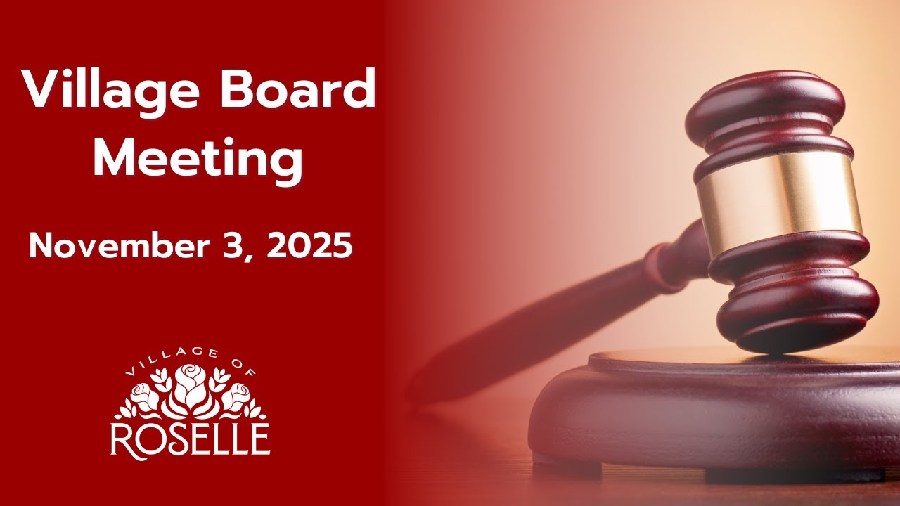 Special Village Board Meeting - November 3, 2025
