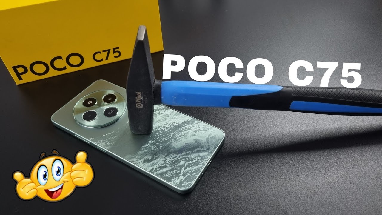 Poco C75 Screen Scratch Test 🔨🛠️| Poco C75 Durability Test 🔨