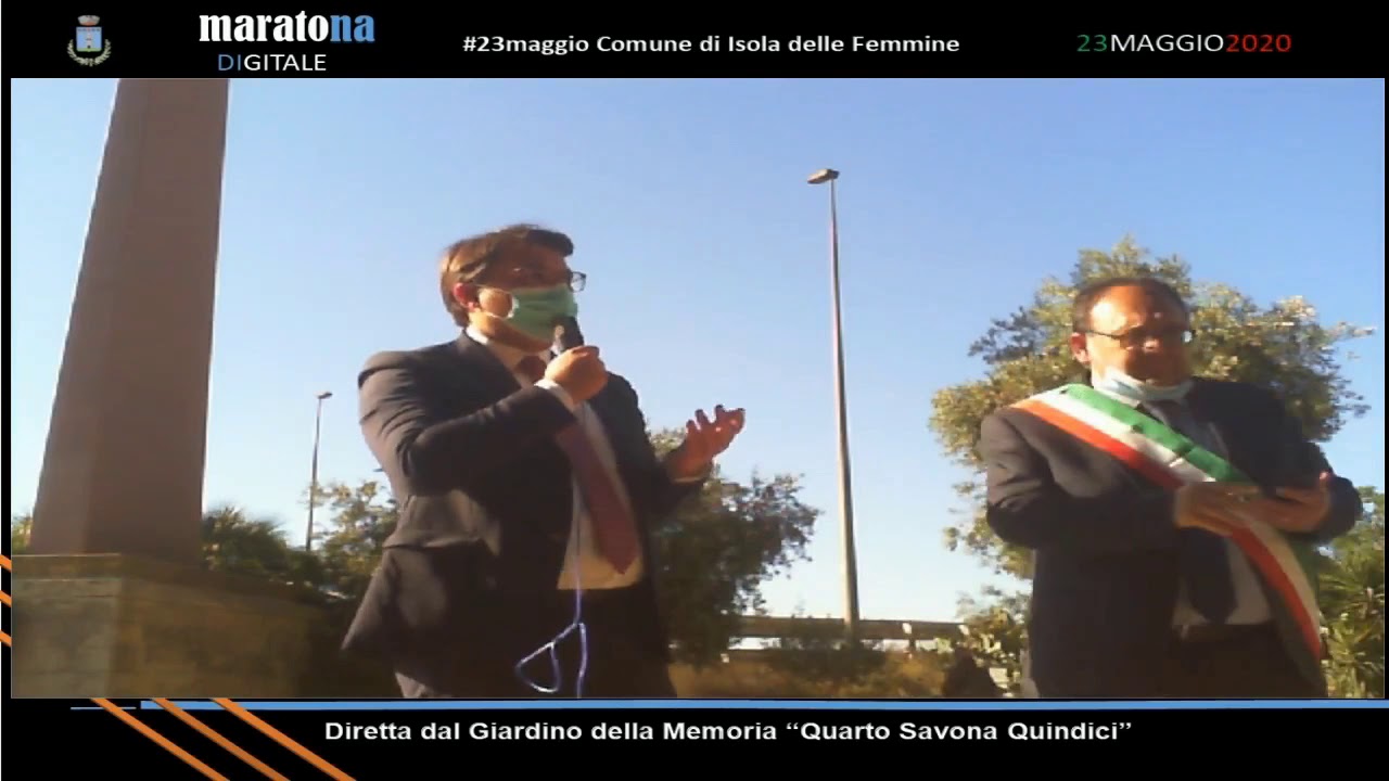 #MaratonaDigitale23maggio dal giardino della memoria 