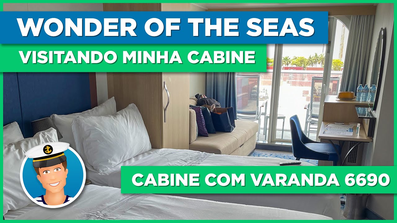 Wonder of the Seas - Cabine 6690 | Como é viajar num deck inferior? #wonderoftheseas #cruzeiros