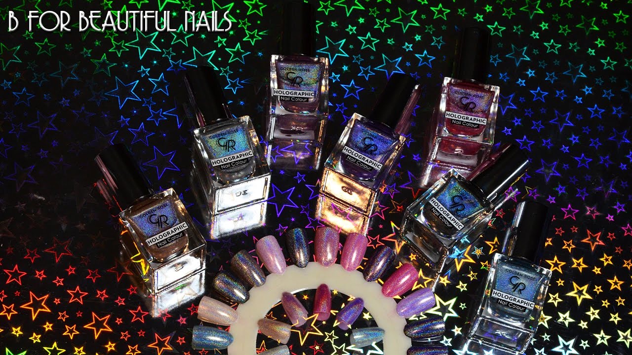♥ HOLOSEXUAL ♥ Golden Rose Holographic ♥ SWATCHES ♥