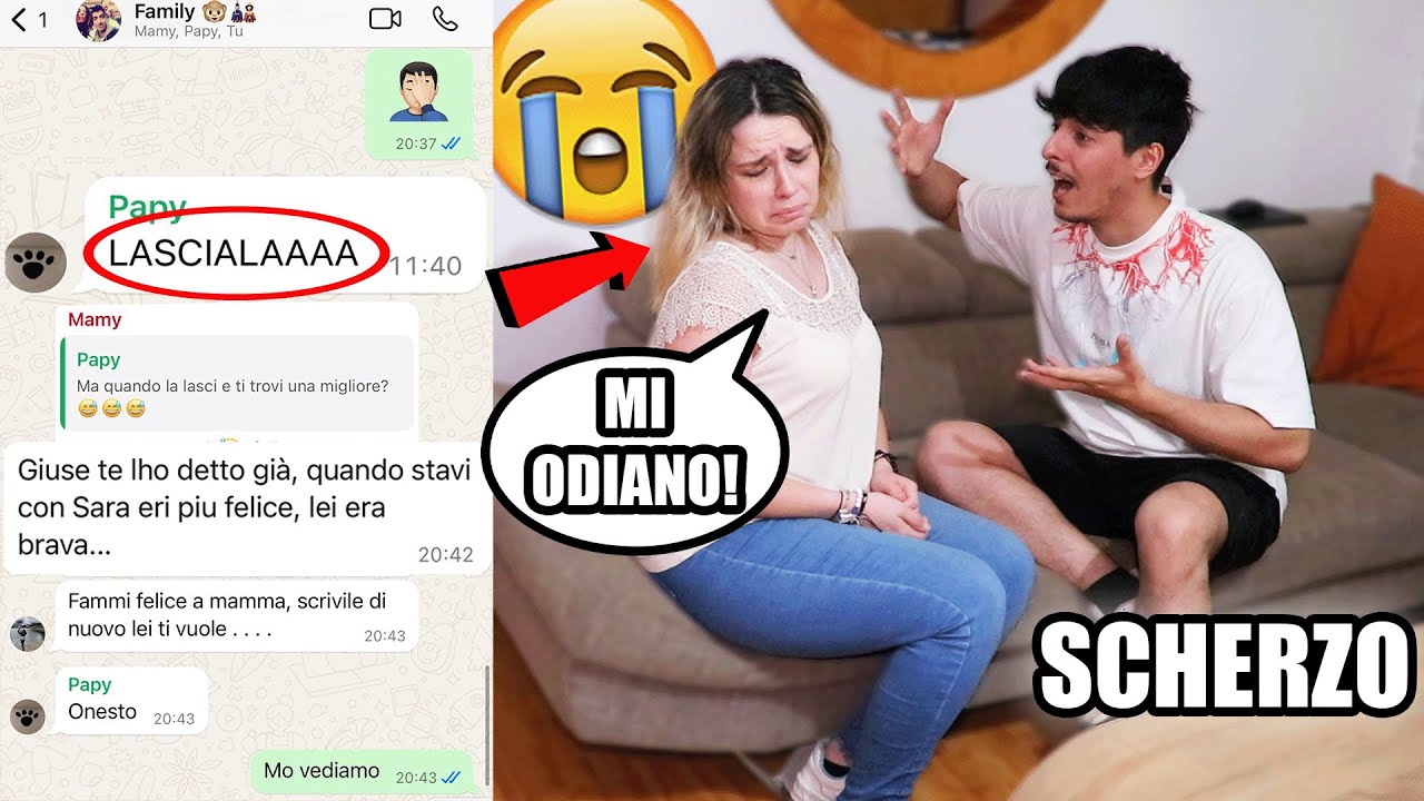 SCOPRE DELLE CHAT DOVE I MIEI GENITORI LA INSUL1ANO..-SCHERZO! *NON L'HA PRESA BENE*