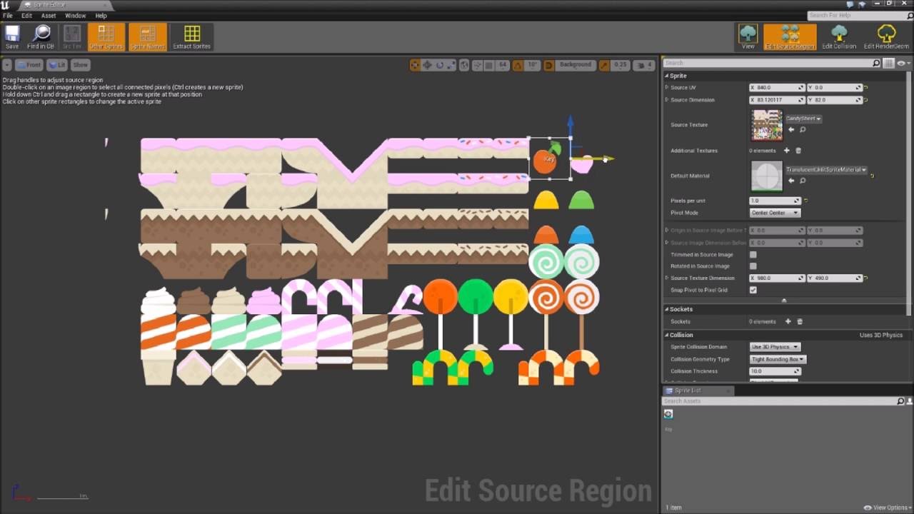 Paper 2D #3 - Gameplay: Collision, Sprites, Grid Snap - Unreal Engine 43