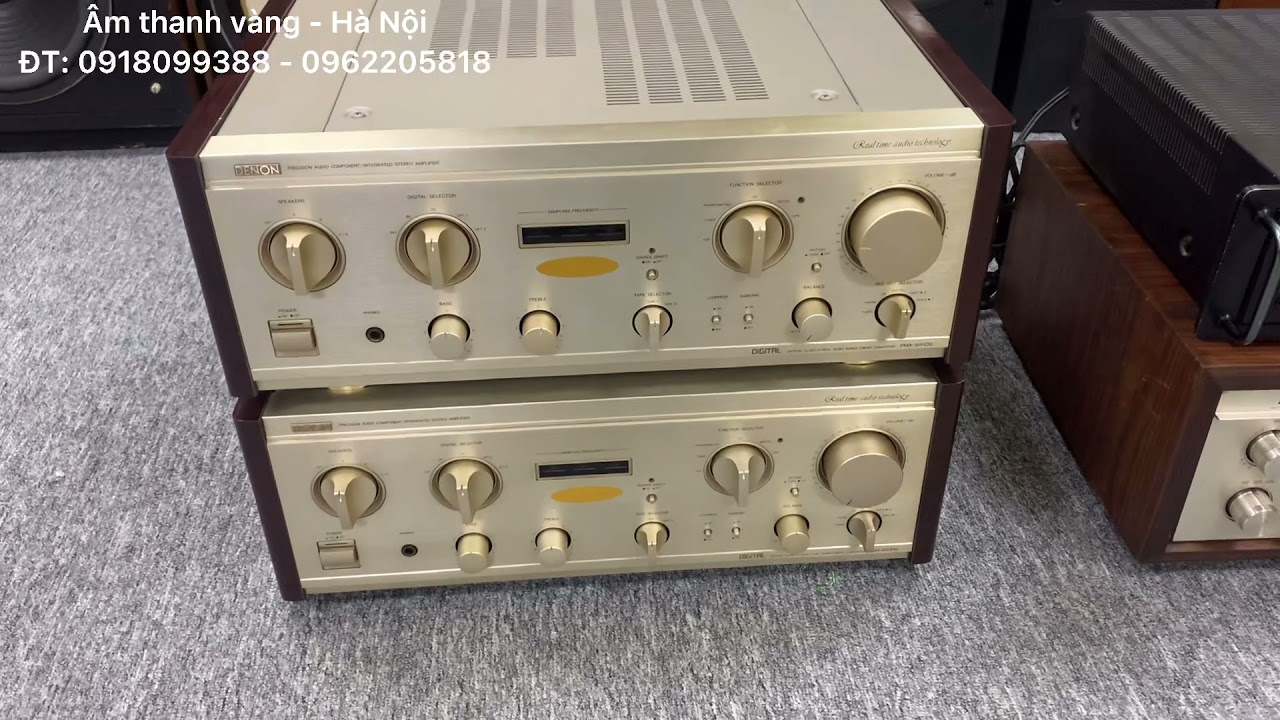 BỐN CHIẾC ÂMPLY VỪA TỪ NHẬT VỀ, CARVER 1090; DENON 890DG; LUXMAN 68A