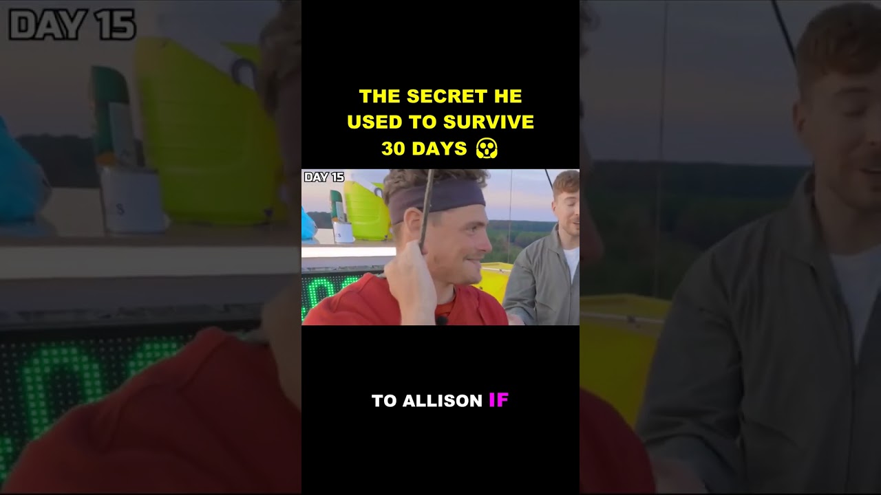 #Shorts #MrBeast #SurvivalChallenge #SkyBeam #ExtremeStunts #CashPrize #30DayChallenge #HighStakes