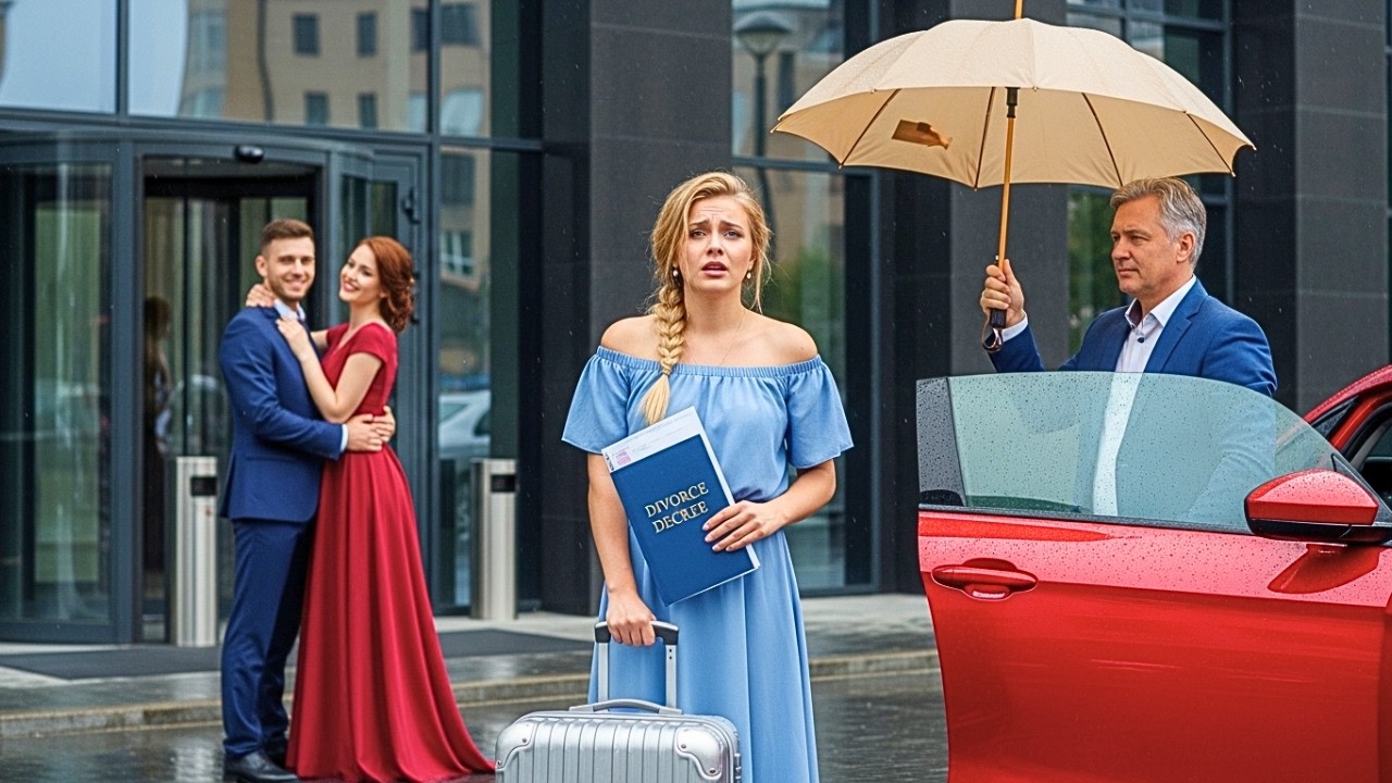 She Walked Away After the Divorce — Then a Billionaire Opened the Door and Smiled Warmly