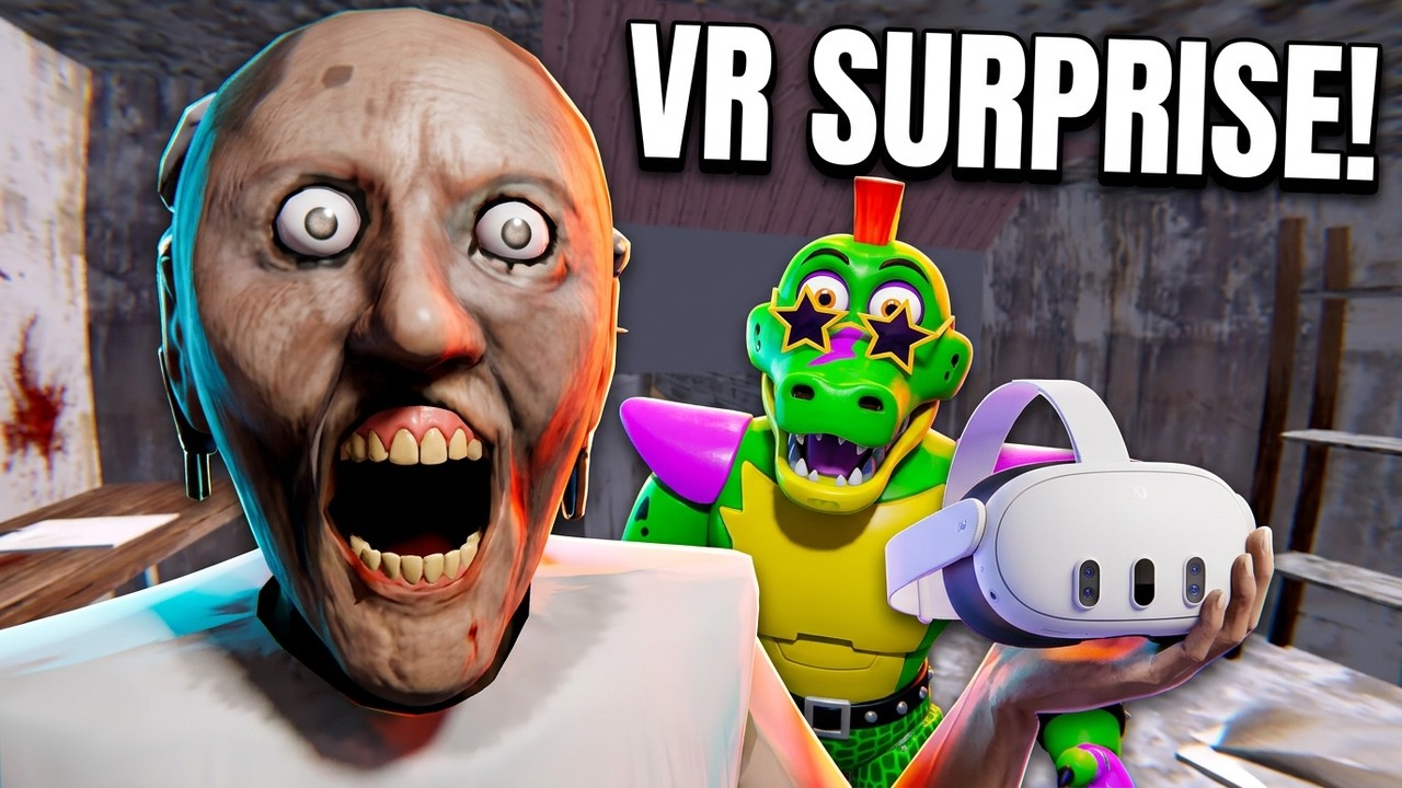 VR brat Giga Monty kontra Babcia Granny FNAF COOP Bonelab mod kradnie VR Oculus Quest 3