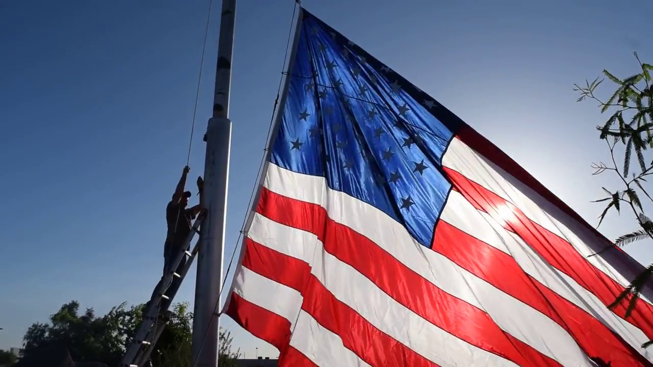 Flag Raising Ceremony at Big Curve Shopping Center