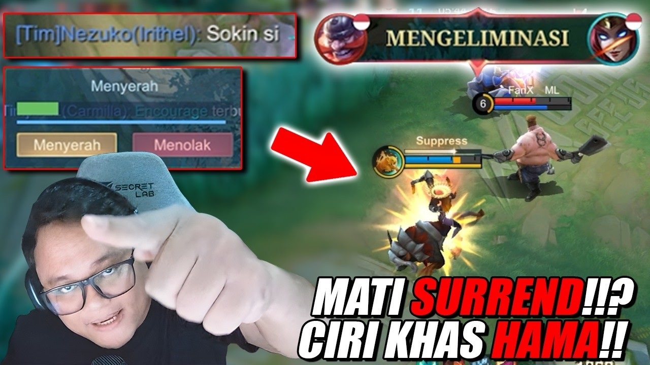 Imagine you're playing seriously but there's an ANOMALY whose job is to BEAT and SPAM SURRENDER!