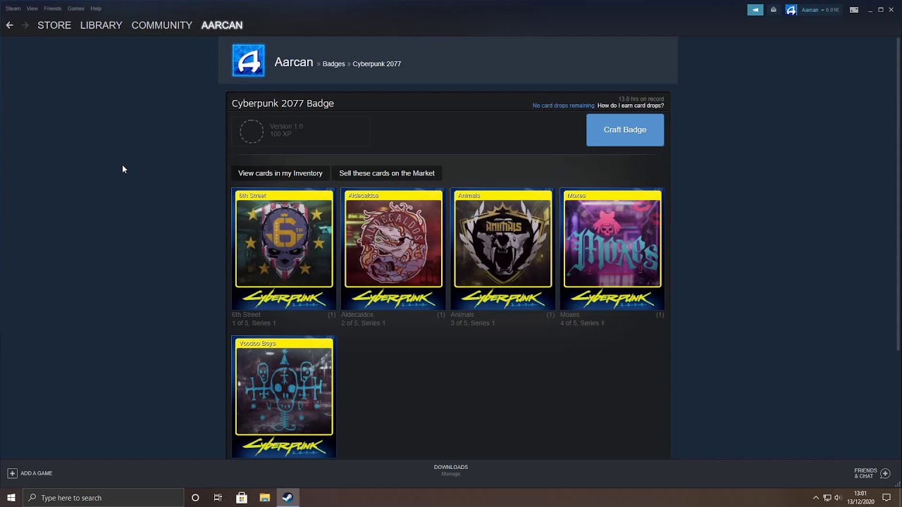 Cyberpunk 2077 | Crafting the Steam Badge