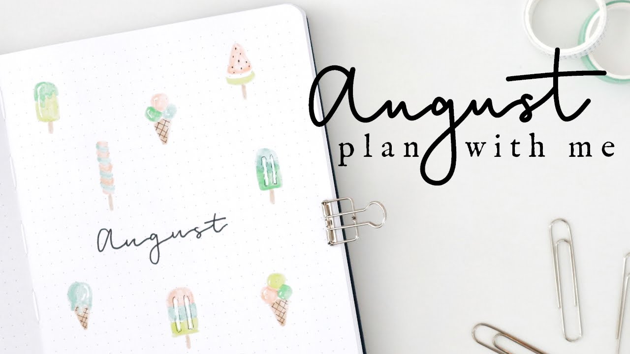 Plan With Me August 2020 | Bullet Journal Monthly Setup