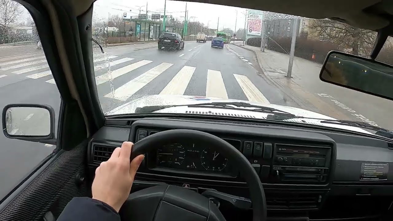 1991 Volkswagen Golf II [ 1.3 55 HP] POV TEST DRIVE | Anonymous Driver