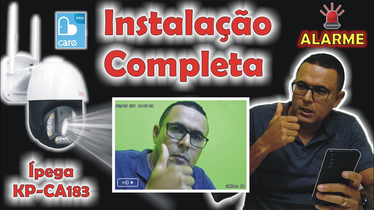 Como instalar Camera WIFI Externa Ipega KP-CA183 | Camera de Segurança IP Prova D`água