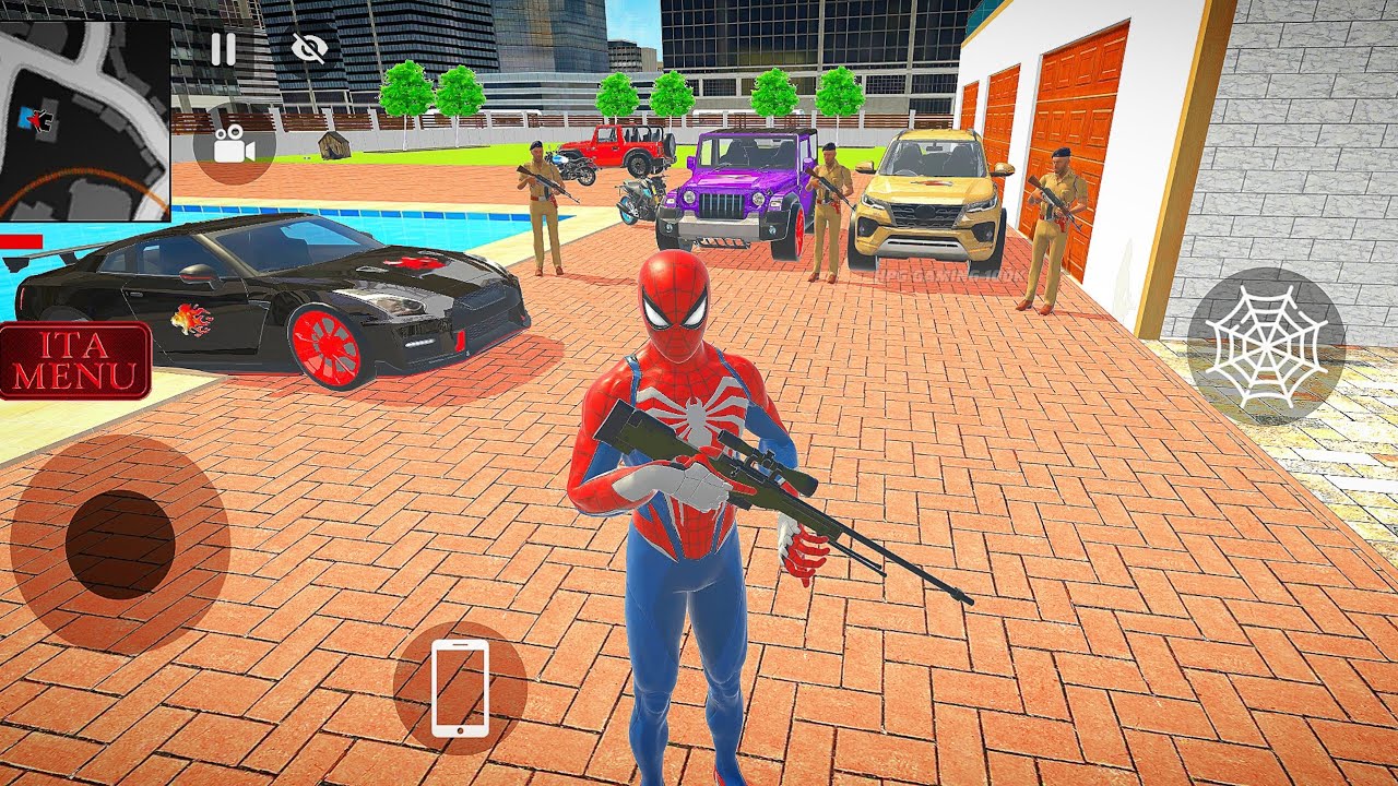 الرجل العنكبوت انقاذ باتمان Spider-Man Rescue batman vs iron man vs venom funny Game GTA 5 superhero