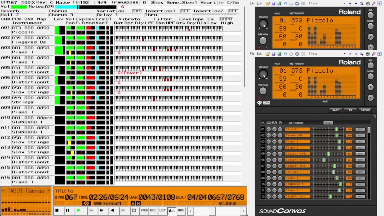 【 MIDI 】 Steelheart - She's Gone     Am key         midi伴奏