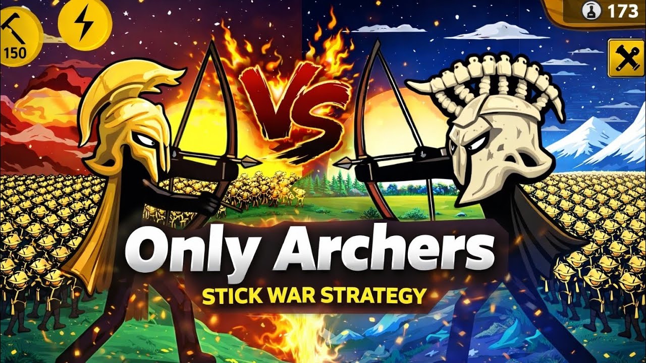 Archers vs Massive Army | Stick War 