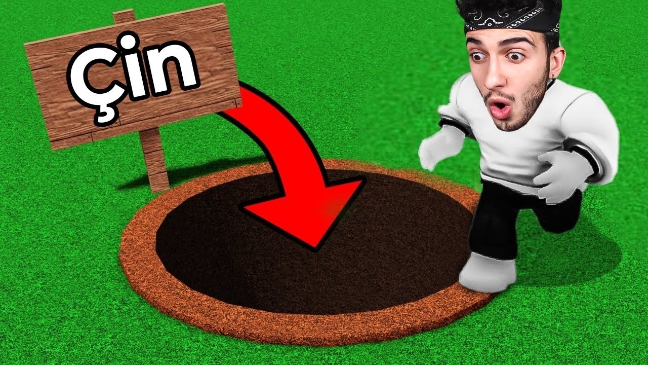 ÇİNE GİDEN ÇUKUR KAZDIM! Roblox Dig To China