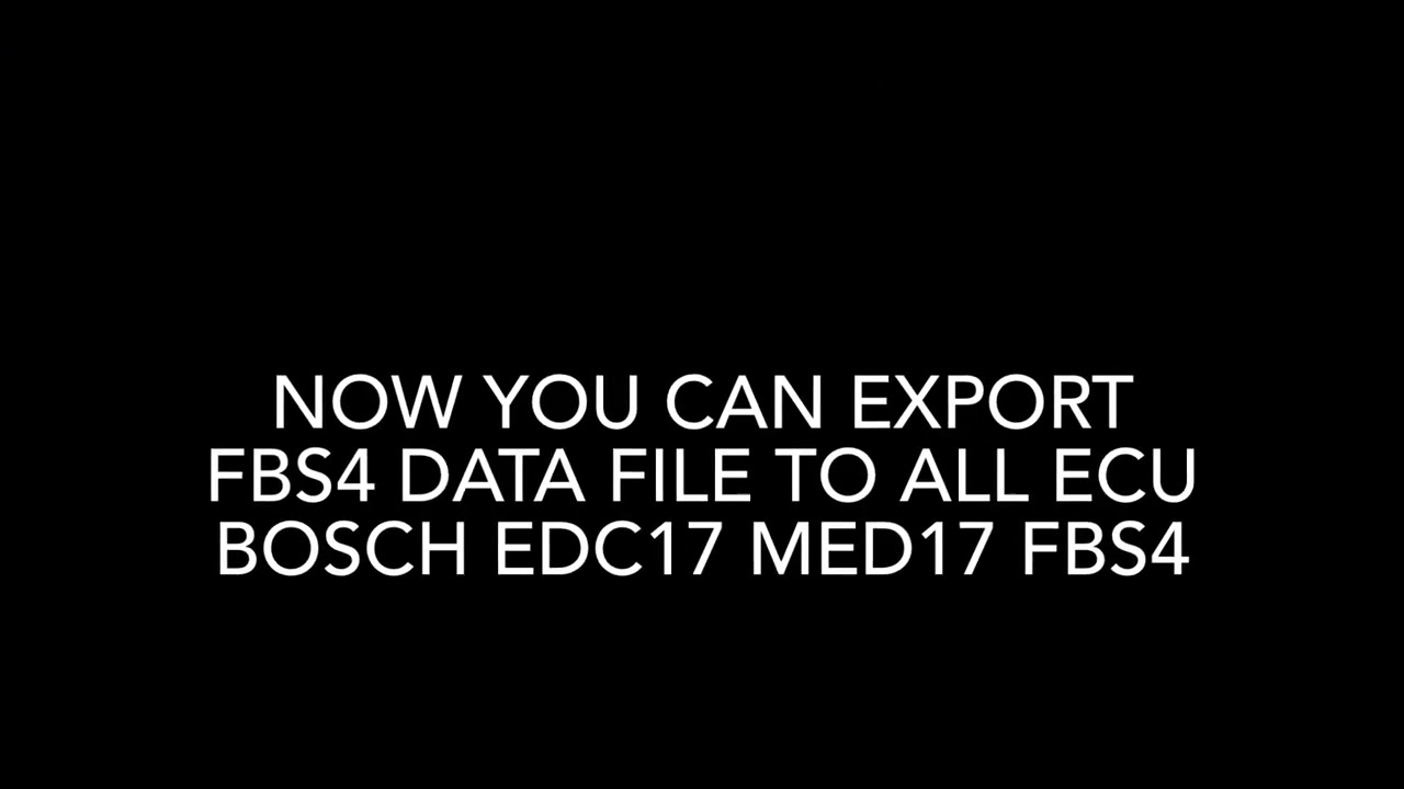 Import Export FBS4 ECU Autorization  Data with SpecTool