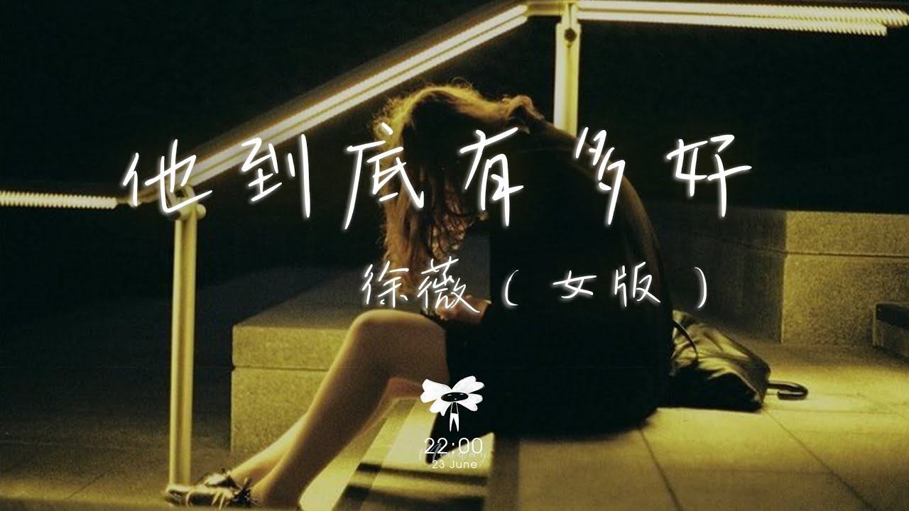 徐薇 -  他到底有多好（女版）「她到底有多好 總讓你眼淚掉 你明明都知道這樣我會受不了」【動態歌詞】♪