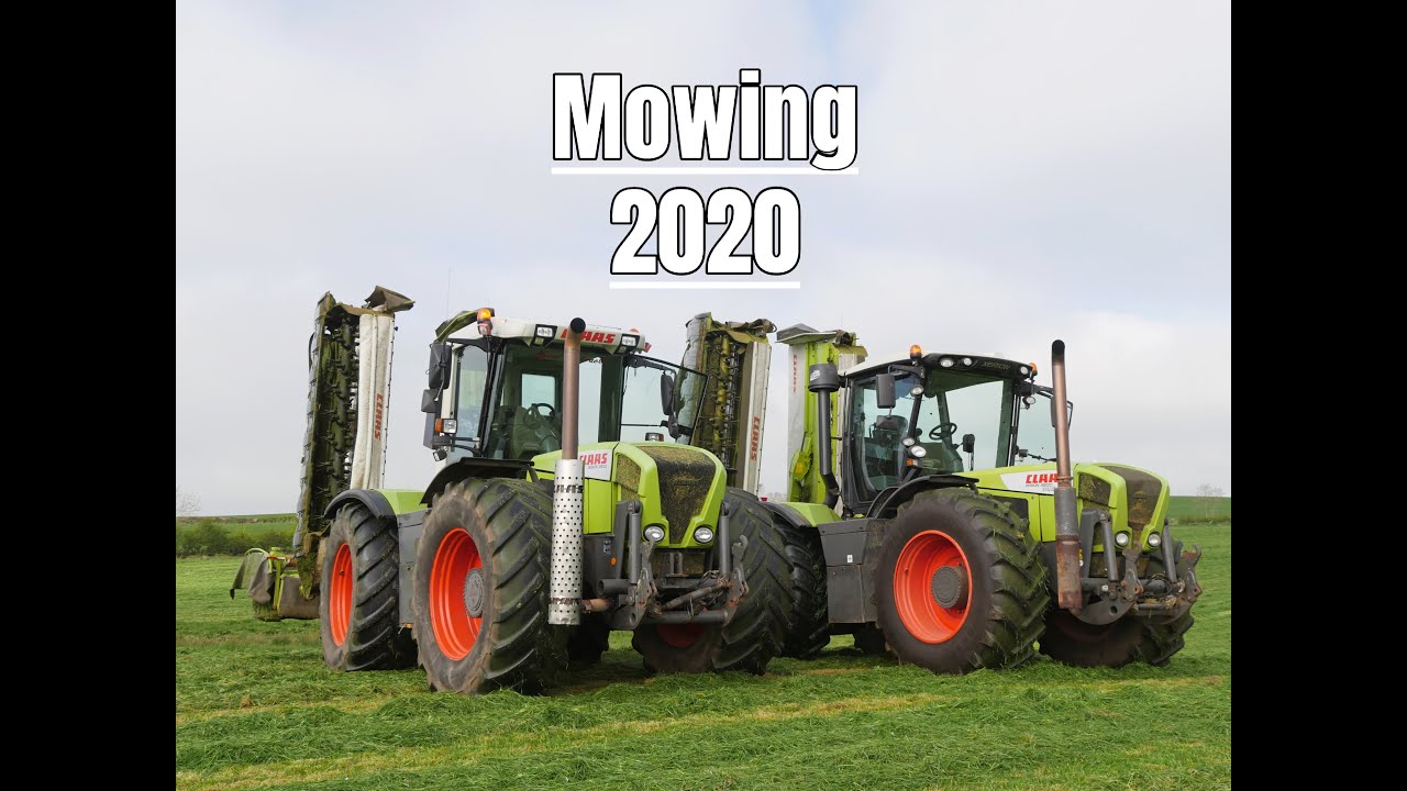 Lyons Contracts - Mowing 2020 with two Claas Xerion's