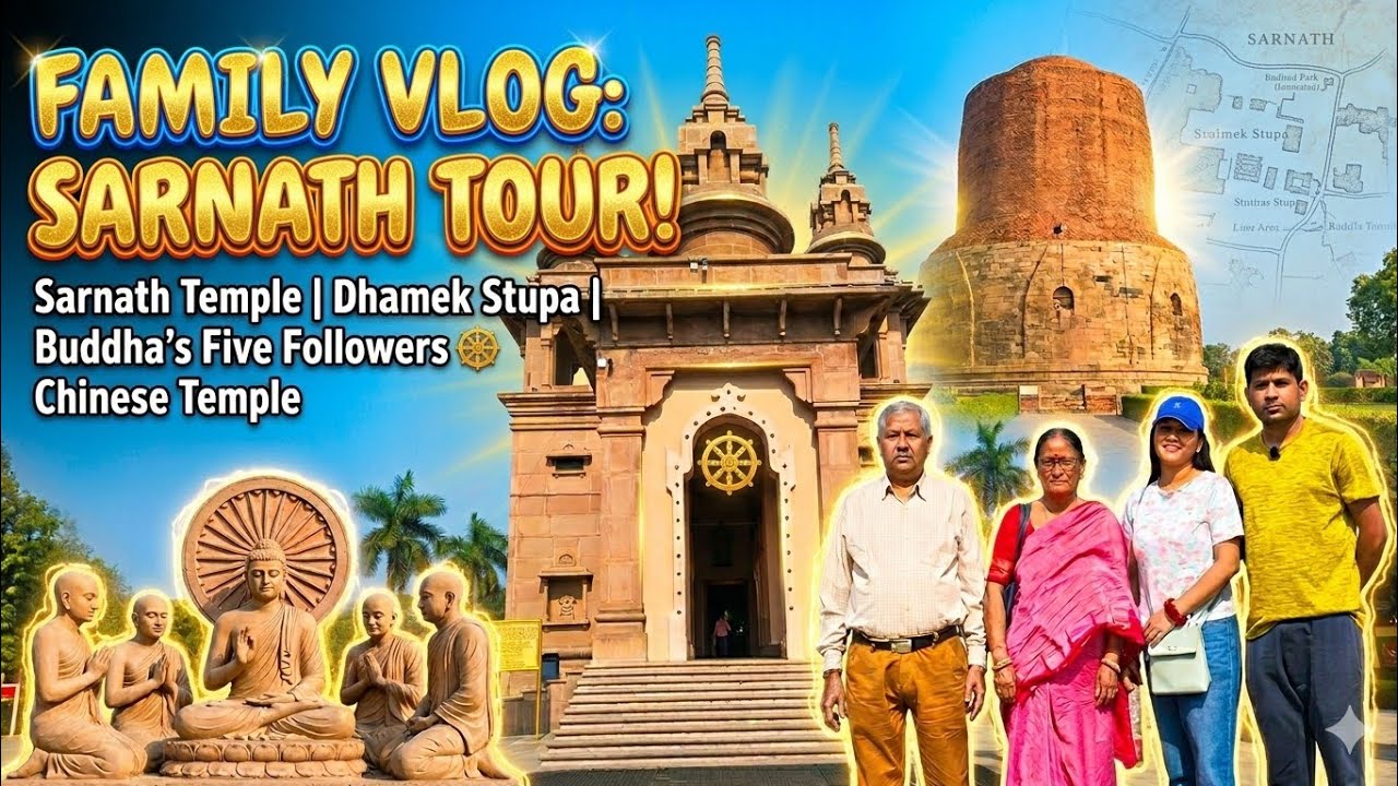 Sarnath Full Tour | Bodhi Tree, Buddha 1st Sermon Place & Chinese Temple | Sarnath Varanasi Travel 