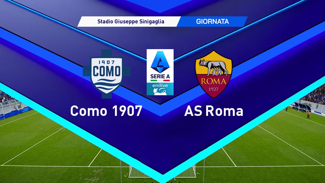 Como vs AS Roma : Serie A 2025/26