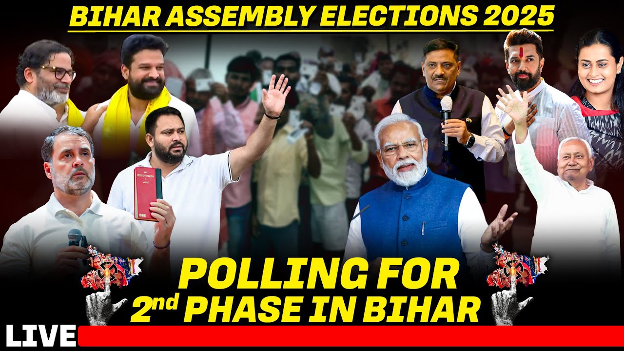 LIVE: Voting begins for second phase of Bihar Assembly elections 2025 | PM Modi | Tejashwi Yadav