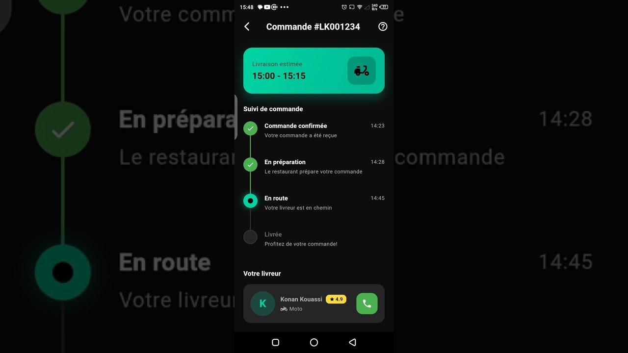 LK Services - présentation de la maquette de l'application 