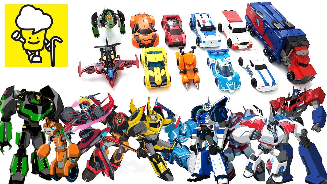 Transformers Robots in Disguise Optimus Prime Bumblebee Sideswipe Strongarmトランスフォーマー 變形金剛