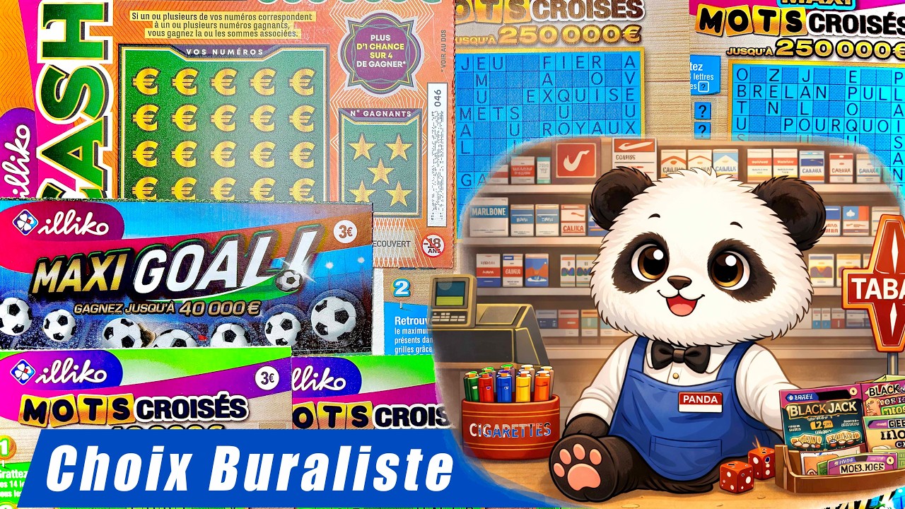 LE CHOIX DU BURALISTE💰 grattage et jeu mots croisés mardi 🤞🏻 🍀⭐️