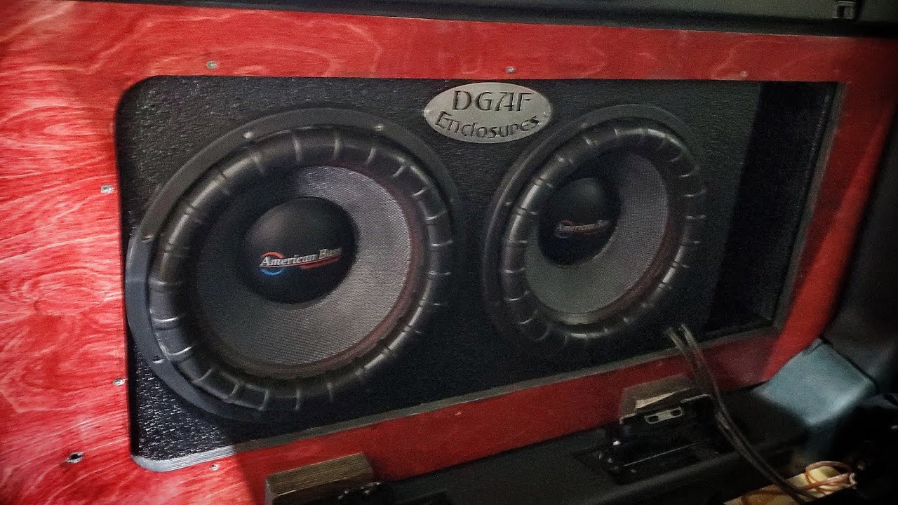 Chevy Avalanche Custom Sub Box!! 2 American Bass GodFather 15s. 2 American Bass 3500.1s!! Xspower!