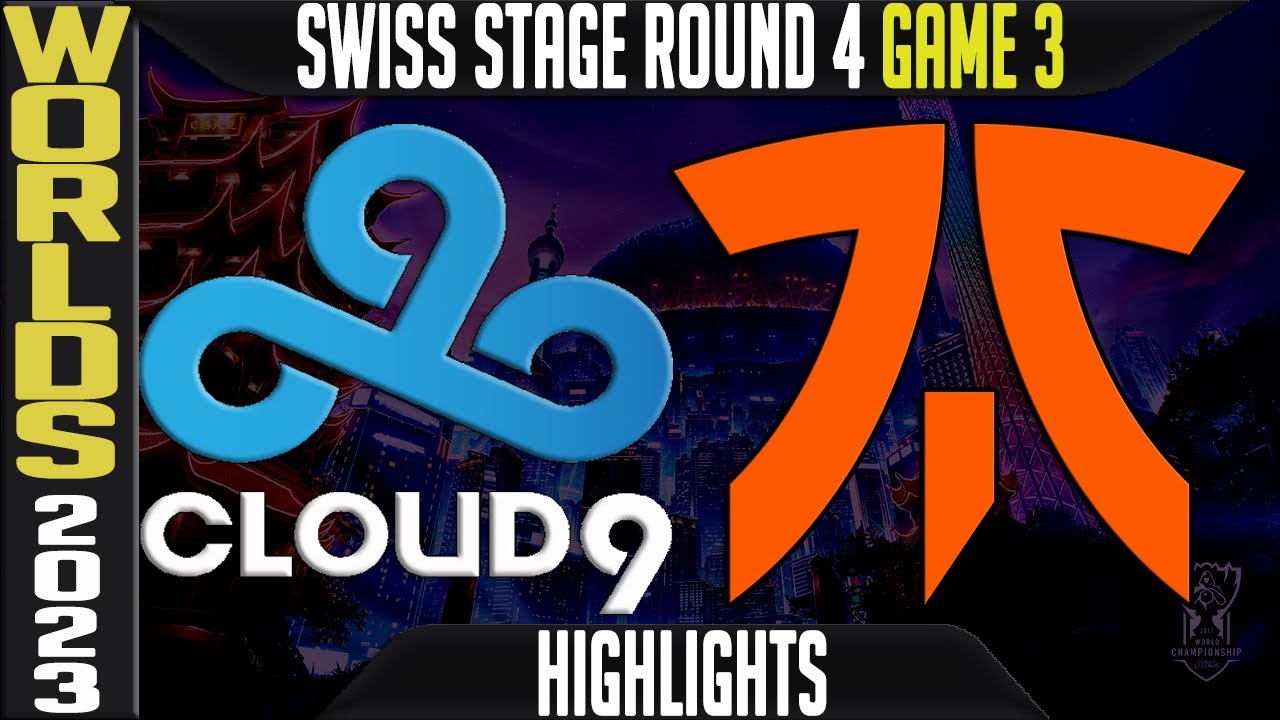 C9 vs FNC Highlights Game 3 | Worlds 2023 Swiss Stage Day 6 Round 4 | Cloud9 vs Fnatic G3