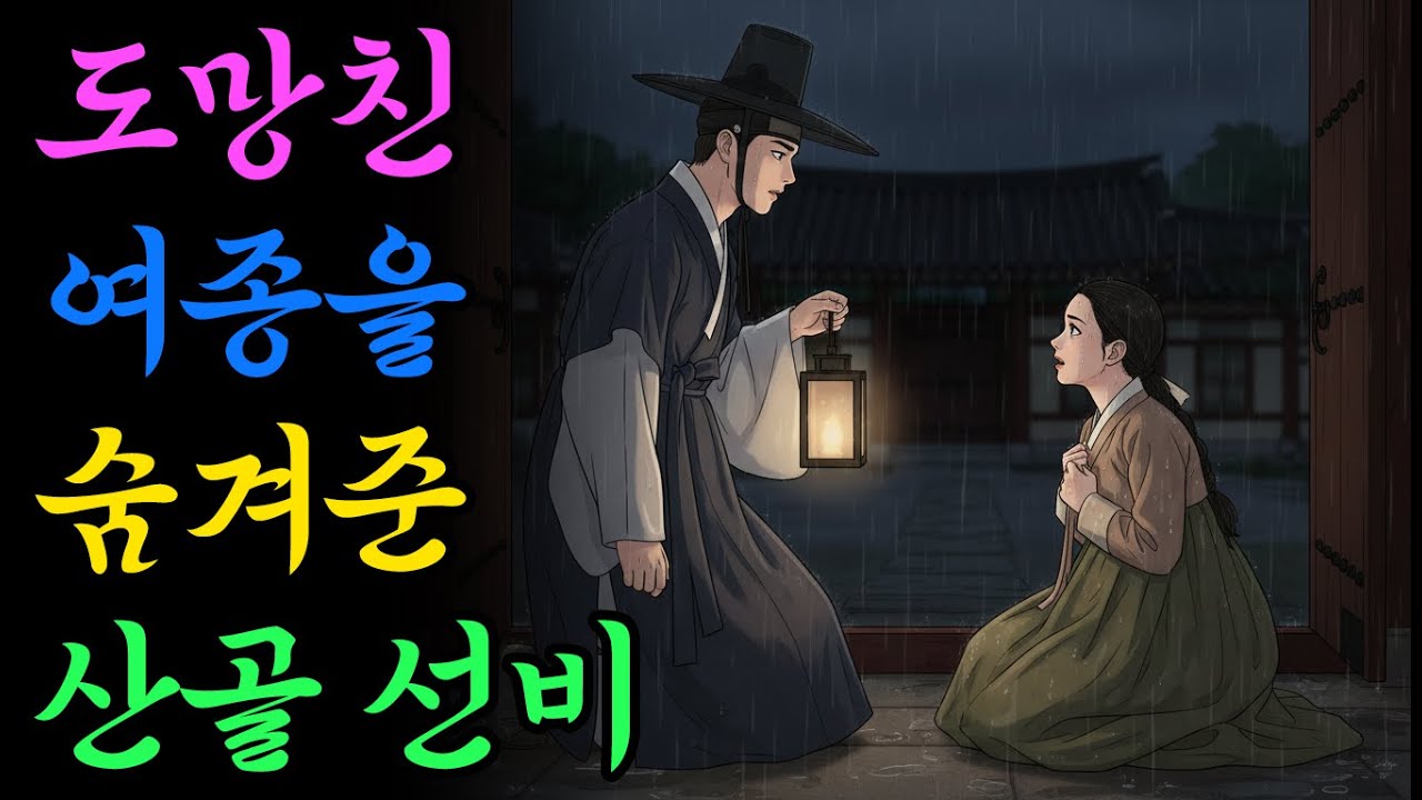도망친 여종을 숨겨준 산골 선비 | 옛날이야기 | 야담 | 민담 | 설화 | 드라마